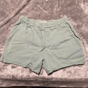 YoungLA Men’s Bodybuilding Shorts in Mint Wash